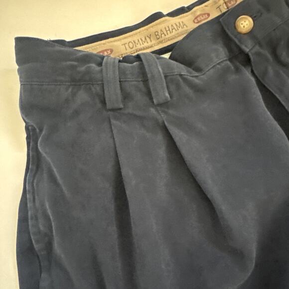 VINTAGE Tommy Bahama RELAX‎ Pants Mens 36x26 SILK Pleated Dress Slacks Beachy - Picture 3 of 9